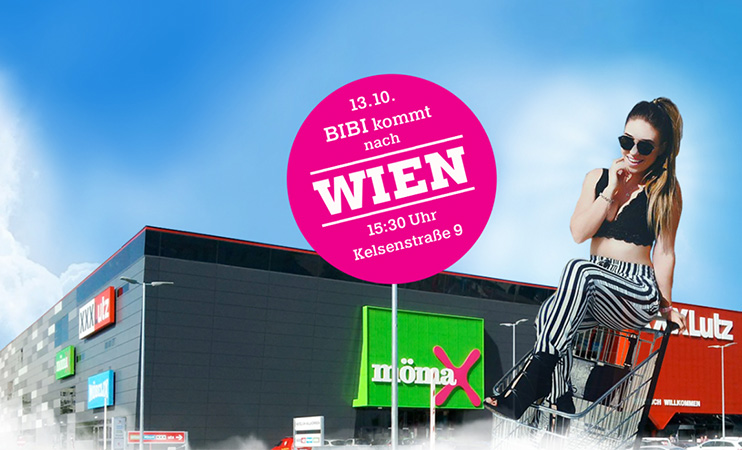 Bibi zu Gast bei mömax in Wien3