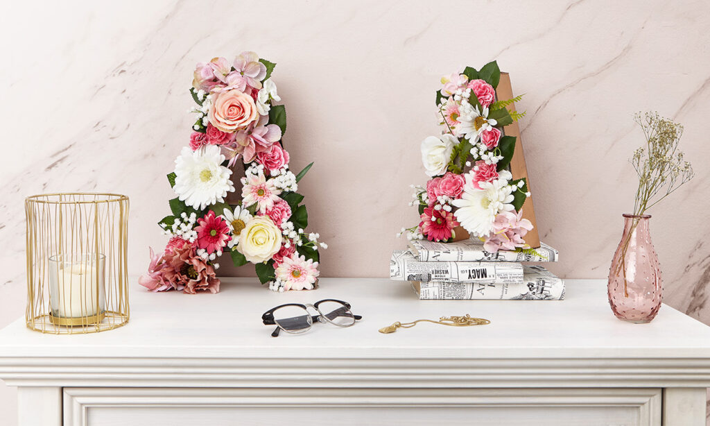 Blumen Buchstaben DIY