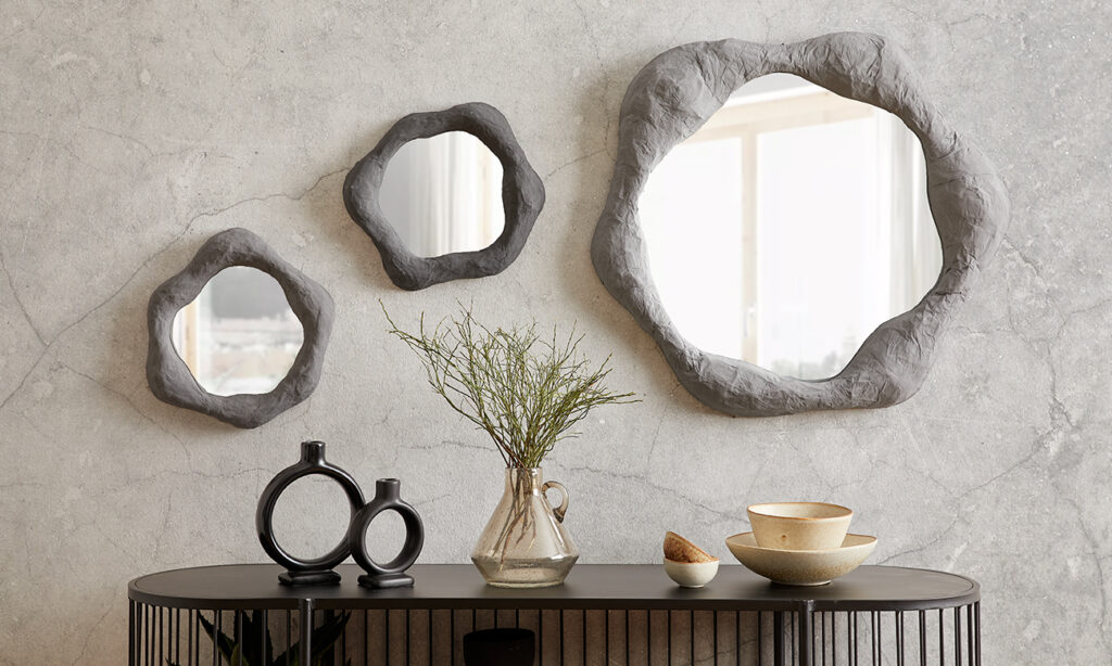 Spiegel mit Rahmen aus Pappe DIY