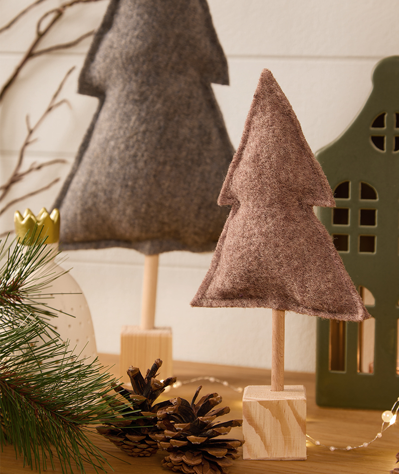 Tannenbäume aus Stoff selber machen