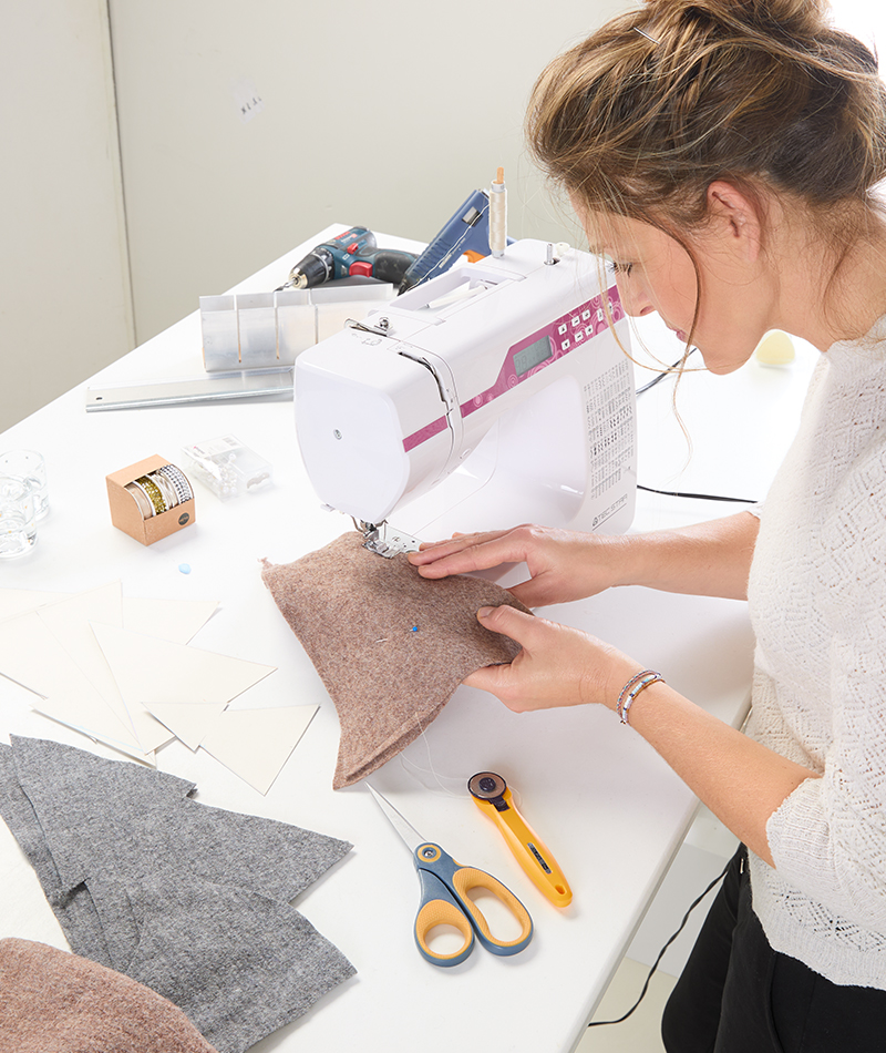 2 Stoffseiten zusammennähen