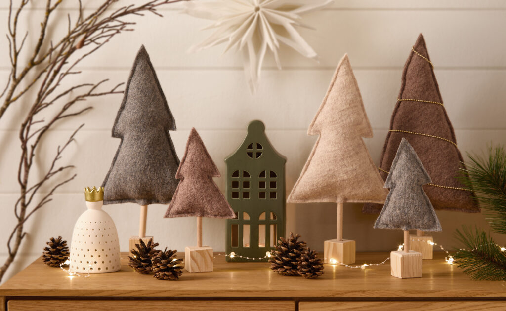 Tannenbäume aus Stoff selber machen