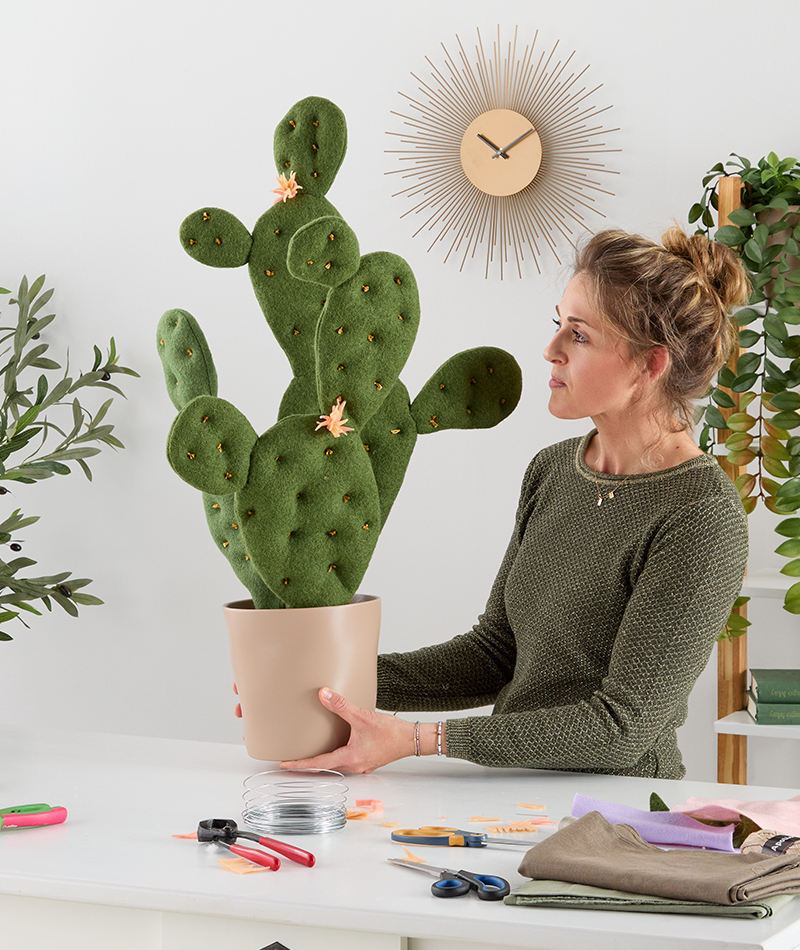 Kaktus aus Stoff selber machen