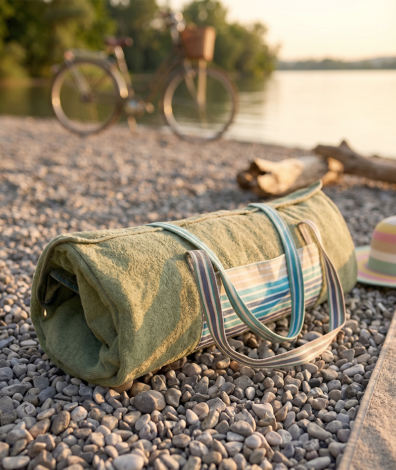 Strandtuch mit Kissen